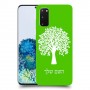 עץ כיסוי מגן קשיח בעיצוב אישי עם השם שלך ל Samsung Galaxy S20 5G יחידה אחת סקרין מובייל