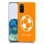 כדורגל - כדור כיסוי מגן קשיח בעיצוב אישי עם השם שלך ל Samsung Galaxy S20 5G יחידה אחת סקרין מובייל