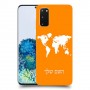 מפת העולם כיסוי מגן קשיח בעיצוב אישי עם השם שלך ל Samsung Galaxy S20 5G יחידה אחת סקרין מובייל