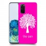 עץ כיסוי מגן קשיח בעיצוב אישי עם השם שלך ל Samsung Galaxy S20 5G יחידה אחת סקרין מובייל