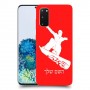 סנובורד כיסוי מגן קשיח בעיצוב אישי עם השם שלך ל Samsung Galaxy S20 5G יחידה אחת סקרין מובייל