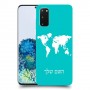 מפת העולם כיסוי מגן קשיח בעיצוב אישי עם השם שלך ל Samsung Galaxy S20 5G יחידה אחת סקרין מובייל