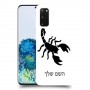 עקרב כיסוי מגן קשיח בעיצוב אישי עם השם שלך ל Samsung Galaxy S20 5G יחידה אחת סקרין מובייל