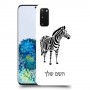 זברה כיסוי מגן קשיח בעיצוב אישי עם השם שלך ל Samsung Galaxy S20 5G יחידה אחת סקרין מובייל