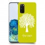 עץ כיסוי מגן קשיח בעיצוב אישי עם השם שלך ל Samsung Galaxy S20 5G יחידה אחת סקרין מובייל