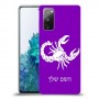 עקרב כיסוי מגן קשיח בעיצוב אישי עם השם שלך ל Samsung Galaxy S20 FE 5G יחידה אחת סקרין מובייל