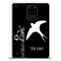 ציפור לבלוע כיסוי מגן קשיח בעיצוב אישי עם השם שלך ל Samsung Galaxy S20 Ultra 5G יחידה אחת סקרין מובייל