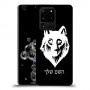 זאב כיסוי מגן קשיח בעיצוב אישי עם השם שלך ל Samsung Galaxy S20 Ultra 5G יחידה אחת סקרין מובייל