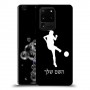 כדורגל - אישה כיסוי מגן קשיח בעיצוב אישי עם השם שלך ל Samsung Galaxy S20 Ultra 5G יחידה אחת סקרין מובייל