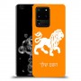 אריה כיסוי מגן קשיח בעיצוב אישי עם השם שלך ל Samsung Galaxy S20 Ultra 5G יחידה אחת סקרין מובייל