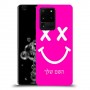 סמיילי כיסוי מגן קשיח בעיצוב אישי עם השם שלך ל Samsung Galaxy S20 Ultra 5G יחידה אחת סקרין מובייל