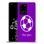 כדורגל - כדור כיסוי מגן קשיח בעיצוב אישי עם השם שלך ל Samsung Galaxy S20 Ultra 5G יחידה אחת סקרין מובייל