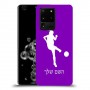 כדורגל - אישה כיסוי מגן קשיח בעיצוב אישי עם השם שלך ל Samsung Galaxy S20 Ultra 5G יחידה אחת סקרין מובייל