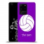 כדורעף - כדור כיסוי מגן קשיח בעיצוב אישי עם השם שלך ל Samsung Galaxy S20 Ultra 5G יחידה אחת סקרין מובייל