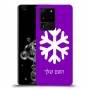 שלג כיסוי מגן קשיח בעיצוב אישי עם השם שלך ל Samsung Galaxy S20 Ultra 5G יחידה אחת סקרין מובייל