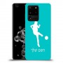 כדורגל - אישה כיסוי מגן קשיח בעיצוב אישי עם השם שלך ל Samsung Galaxy S20 Ultra 5G יחידה אחת סקרין מובייל