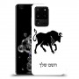 שור כיסוי מגן קשיח בעיצוב אישי עם השם שלך ל Samsung Galaxy S20 Ultra 5G יחידה אחת סקרין מובייל