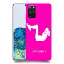 אימון ספורט - אישה כיסוי מגן קשיח בעיצוב אישי עם השם שלך ל Samsung Galaxy S20+ 5G יחידה אחת סקרין מובייל