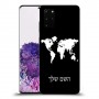מפת העולם כיסוי מגן קשיח בעיצוב אישי עם השם שלך ל Samsung Galaxy S20+ יחידה אחת סקרין מובייל