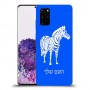 זברה כיסוי מגן קשיח בעיצוב אישי עם השם שלך ל Samsung Galaxy S20+ יחידה אחת סקרין מובייל