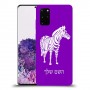 זברה כיסוי מגן קשיח בעיצוב אישי עם השם שלך ל Samsung Galaxy S20+ יחידה אחת סקרין מובייל