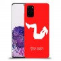 אימון ספורט - אישה כיסוי מגן קשיח בעיצוב אישי עם השם שלך ל Samsung Galaxy S20+ יחידה אחת סקרין מובייל