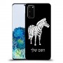 זברה כיסוי מגן קשיח בעיצוב אישי עם השם שלך ל Samsung Galaxy S20 יחידה אחת סקרין מובייל