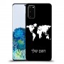 מפת העולם כיסוי מגן קשיח בעיצוב אישי עם השם שלך ל Samsung Galaxy S20 יחידה אחת סקרין מובייל