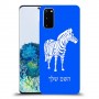 זברה כיסוי מגן קשיח בעיצוב אישי עם השם שלך ל Samsung Galaxy S20 יחידה אחת סקרין מובייל