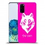 זאב כיסוי מגן קשיח בעיצוב אישי עם השם שלך ל Samsung Galaxy S20 יחידה אחת סקרין מובייל