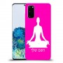 יוגה כיסוי מגן קשיח בעיצוב אישי עם השם שלך ל Samsung Galaxy S20 יחידה אחת סקרין מובייל