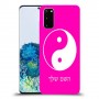 סמל יינג יאנג - סין כיסוי מגן קשיח בעיצוב אישי עם השם שלך ל Samsung Galaxy S20 יחידה אחת סקרין מובייל