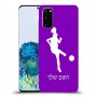 כדורגל - אישה כיסוי מגן קשיח בעיצוב אישי עם השם שלך ל Samsung Galaxy S20 יחידה אחת סקרין מובייל