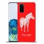 זברה כיסוי מגן קשיח בעיצוב אישי עם השם שלך ל Samsung Galaxy S20 יחידה אחת סקרין מובייל