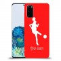 כדורגל - אישה כיסוי מגן קשיח בעיצוב אישי עם השם שלך ל Samsung Galaxy S20 יחידה אחת סקרין מובייל