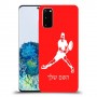 שחקן טניס כיסוי מגן קשיח בעיצוב אישי עם השם שלך ל Samsung Galaxy S20 יחידה אחת סקרין מובייל