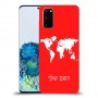 מפת העולם כיסוי מגן קשיח בעיצוב אישי עם השם שלך ל Samsung Galaxy S20 יחידה אחת סקרין מובייל