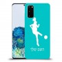 כדורגל - אישה כיסוי מגן קשיח בעיצוב אישי עם השם שלך ל Samsung Galaxy S20 יחידה אחת סקרין מובייל