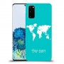 מפת העולם כיסוי מגן קשיח בעיצוב אישי עם השם שלך ל Samsung Galaxy S20 יחידה אחת סקרין מובייל
