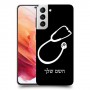 רופא סטטוסקופ כיסוי מגן קשיח בעיצוב אישי עם השם שלך ל Samsung Galaxy S21 5G יחידה אחת סקרין מובייל