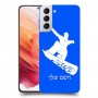 סנובורד כיסוי מגן קשיח בעיצוב אישי עם השם שלך ל Samsung Galaxy S21 5G יחידה אחת סקרין מובייל