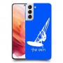 גלישת מפרש כיסוי מגן קשיח בעיצוב אישי עם השם שלך ל Samsung Galaxy S21 5G יחידה אחת סקרין מובייל