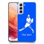 שחקן טניס כיסוי מגן קשיח בעיצוב אישי עם השם שלך ל Samsung Galaxy S21 5G יחידה אחת סקרין מובייל