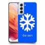 שלג כיסוי מגן קשיח בעיצוב אישי עם השם שלך ל Samsung Galaxy S21 5G יחידה אחת סקרין מובייל