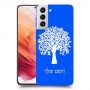 עץ כיסוי מגן קשיח בעיצוב אישי עם השם שלך ל Samsung Galaxy S21 5G יחידה אחת סקרין מובייל