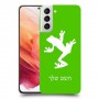 צפרדע טרופית כיסוי מגן קשיח בעיצוב אישי עם השם שלך ל Samsung Galaxy S21 5G יחידה אחת סקרין מובייל