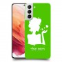 אישה אהבה כיסוי מגן קשיח בעיצוב אישי עם השם שלך ל Samsung Galaxy S21 5G יחידה אחת סקרין מובייל