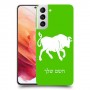 שור כיסוי מגן קשיח בעיצוב אישי עם השם שלך ל Samsung Galaxy S21 5G יחידה אחת סקרין מובייל