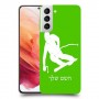 סקִי כיסוי מגן קשיח בעיצוב אישי עם השם שלך ל Samsung Galaxy S21 5G יחידה אחת סקרין מובייל