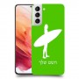 גלישה כיסוי מגן קשיח בעיצוב אישי עם השם שלך ל Samsung Galaxy S21 5G יחידה אחת סקרין מובייל